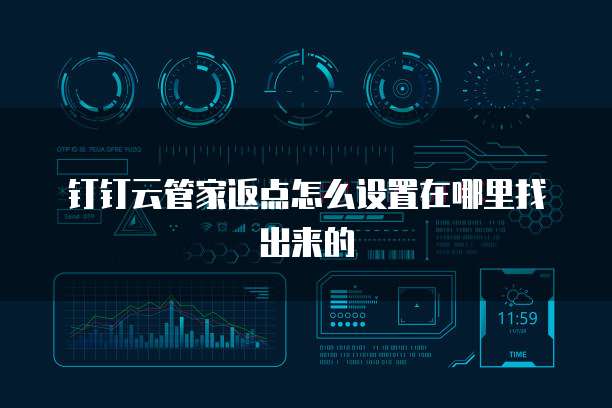 钉钉云管家返点怎么设置在哪里找出来的