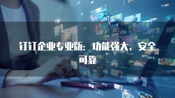 钉钉企业专业版:功能强大、安全可靠
