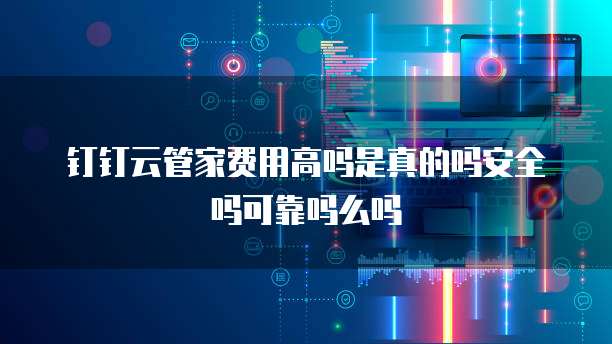 钉钉云管家费用高吗是真的吗安全吗可靠吗么吗