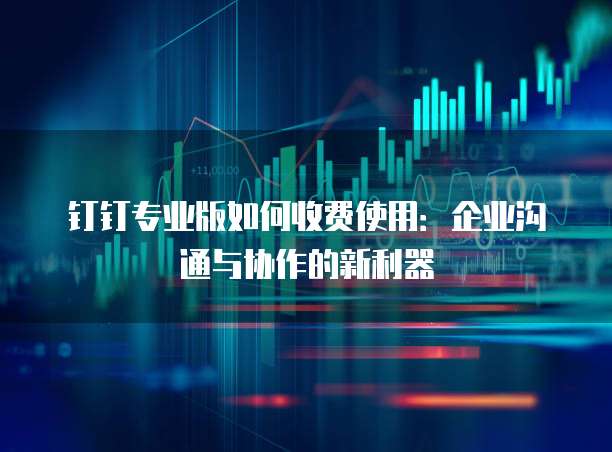 钉钉专业版如何收费使用：企业沟通与协作的新利器