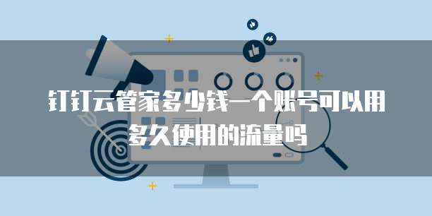 钉钉云管家多少钱一个账号可以用多久使用的流量吗