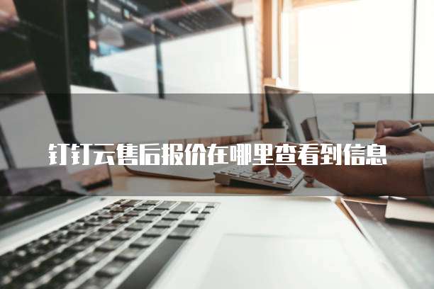 钉钉云售后报价在哪里查看到信息