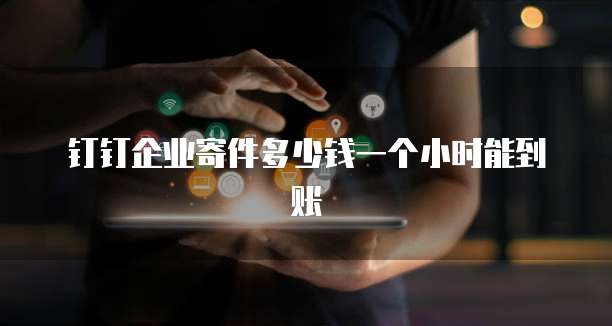 钉钉企业寄件多少钱一个小时能到账