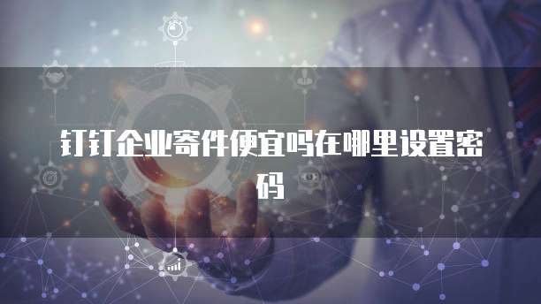 钉钉企业寄件便宜吗在哪里设置密码