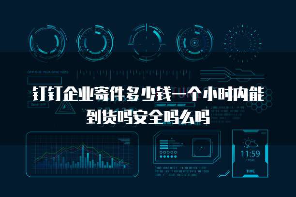 钉钉企业寄件多少钱一个小时内能到货吗安全吗么吗