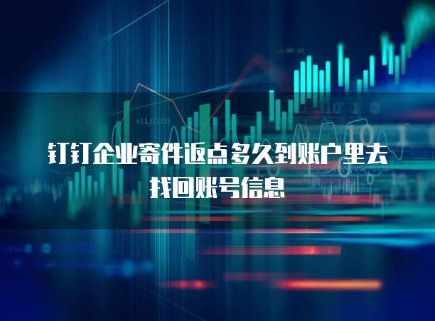钉钉企业寄件返点多久到账户里去找回账号信息