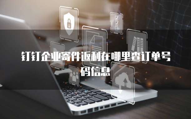 钉钉企业寄件返利在哪里查订单号码信息
