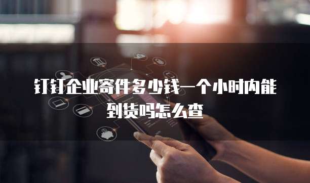 钉钉企业寄件多少钱一个小时内能到货吗怎么查
