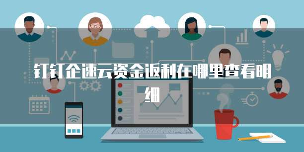 钉钉企速云资金返利在哪里查看明细