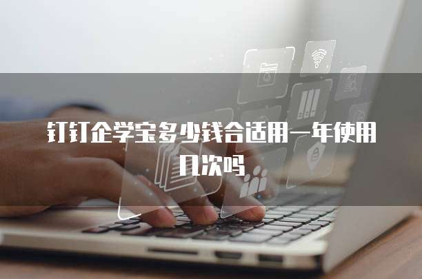 钉钉企学宝多少钱合适用一年使用几次吗