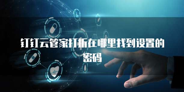 钉钉云管家打折在哪里找到设置的密码