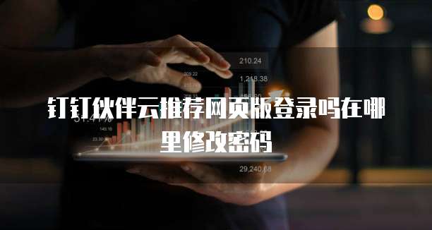 钉钉伙伴云推荐网页版登录吗在哪里修改密码