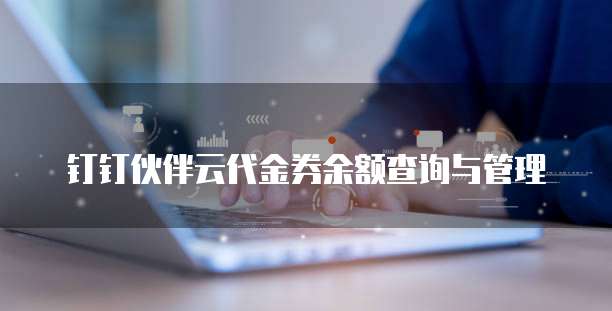 钉钉伙伴云代金券余额查询与管理