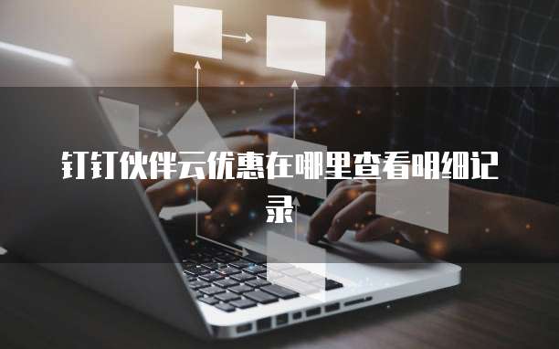 钉钉伙伴云优惠在哪里查看明细记录