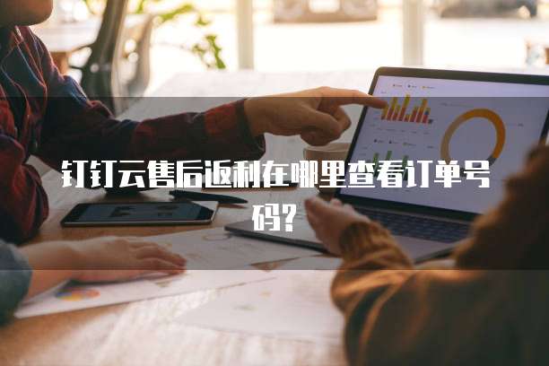 钉钉云售后返利在哪里查看订单号码?
