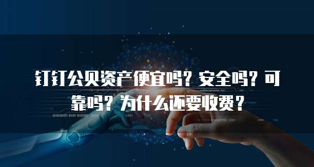 钉钉公贝资产便宜吗?安全吗?可靠吗?为什么还要收费?
