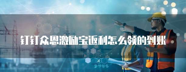 钉钉众恩激励宝返利怎么领的到账