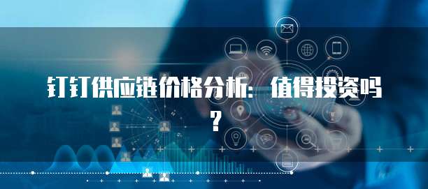 钉钉供应链价格分析:值得投资吗?
