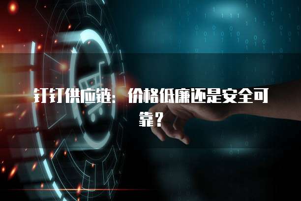 钉钉供应链:价格低廉还是安全可靠?