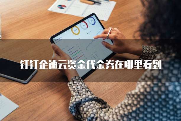 钉钉企速云资金代金券在哪里看到