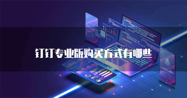 钉钉专业版购买方式有哪些