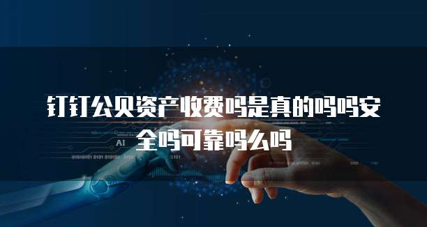 钉钉公贝资产收费吗是真的吗吗安全吗可靠吗么吗