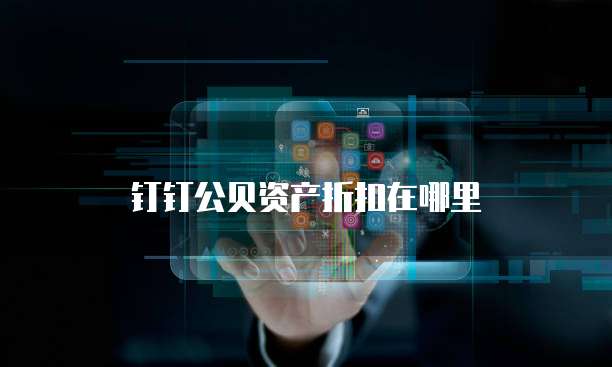 钉钉公贝资产折扣在哪里