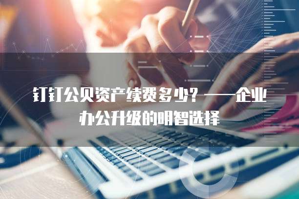 钉钉公贝资产续费多少?——企业办公升级的明智选择