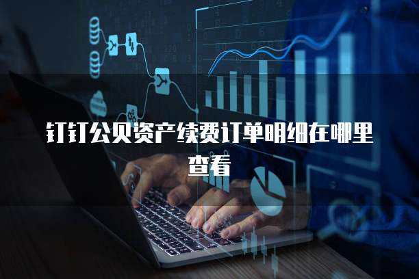 钉钉公贝资产续费订单明细在哪里查看