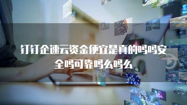 钉钉企速云资金便宜是真的吗吗安全吗可靠吗么吗么