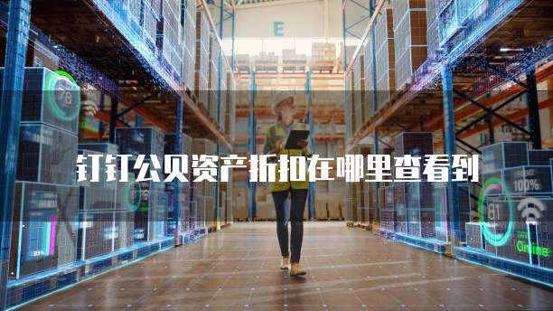 钉钉公贝资产折扣在哪里查看到