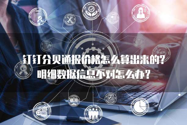 钉钉分贝通报价格怎么算出来的？明细数据信息不对怎么办？