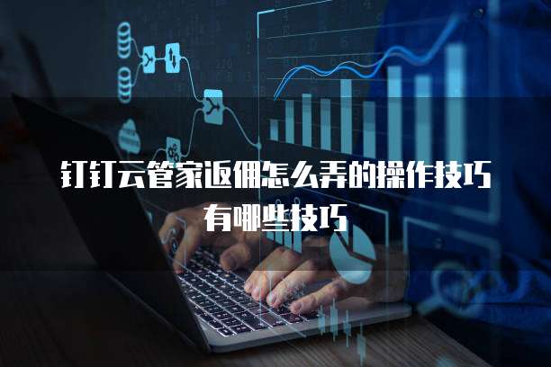 钉钉云管家返佣怎么弄的操作技巧有哪些技巧
