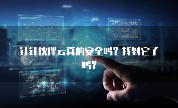 钉钉伙伴云真的安全吗?找到它了吗?
