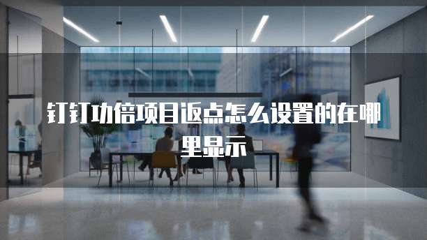 钉钉功倍项目返点怎么设置的在哪里显示