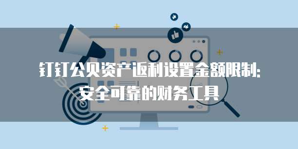 钉钉公贝资产返利设置金额限制: 安全可靠的财务工具