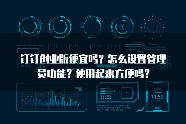 钉钉创业版便宜吗?怎么设置管理员功能?使用起来方便吗?