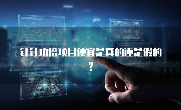 钉钉功倍项目便宜是真的还是假的?
