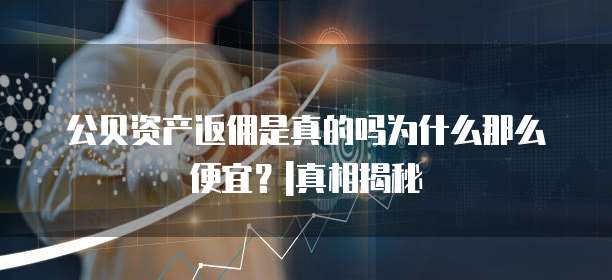 公贝资产返佣是真的吗为什么那么便宜?|真相揭秘