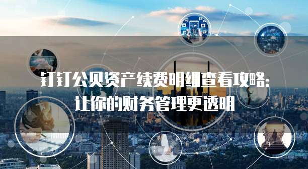 钉钉公贝资产续费明细查看攻略:让你的财务管理更透明
