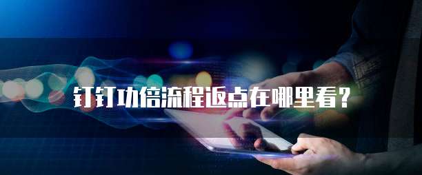 钉钉功倍流程返点在哪里看?