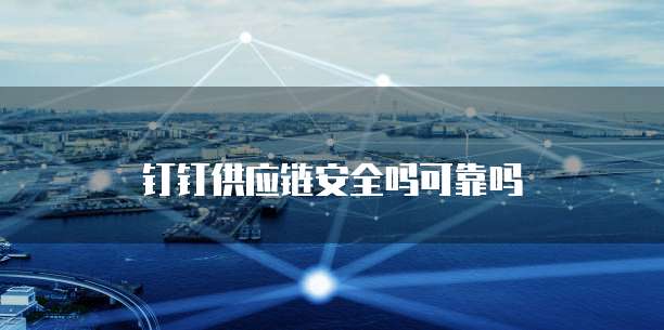 钉钉供应链安全吗可靠吗