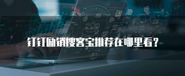 钉钉励销搜客宝推荐在哪里看?