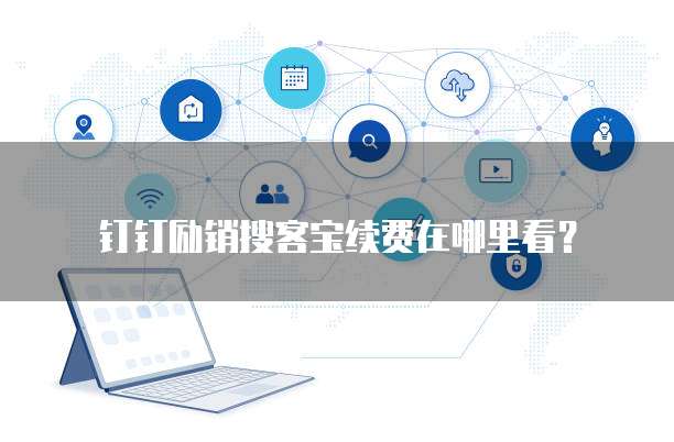 钉钉励销搜客宝续费在哪里看?