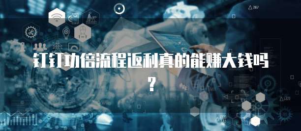 钉钉功倍流程返利真的能赚大钱吗?