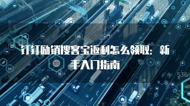 钉钉励销搜客宝返利怎么领取:新手入门指南