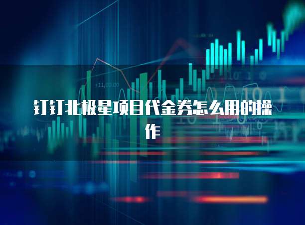 钉钉北极星项目代金券怎么用的操作