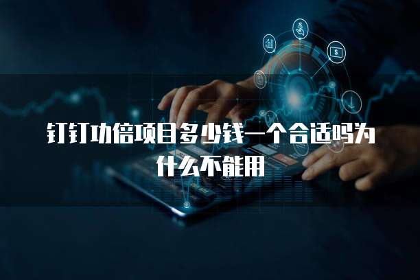 钉钉功倍项目多少钱一个合适吗为什么不能用
