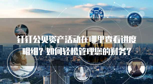 钉钉公贝资产活动在哪里查看进度明细?如何轻松管理您的财务?