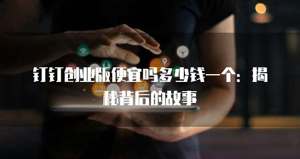 钉钉创业版便宜吗多少钱一个:揭秘背后的故事